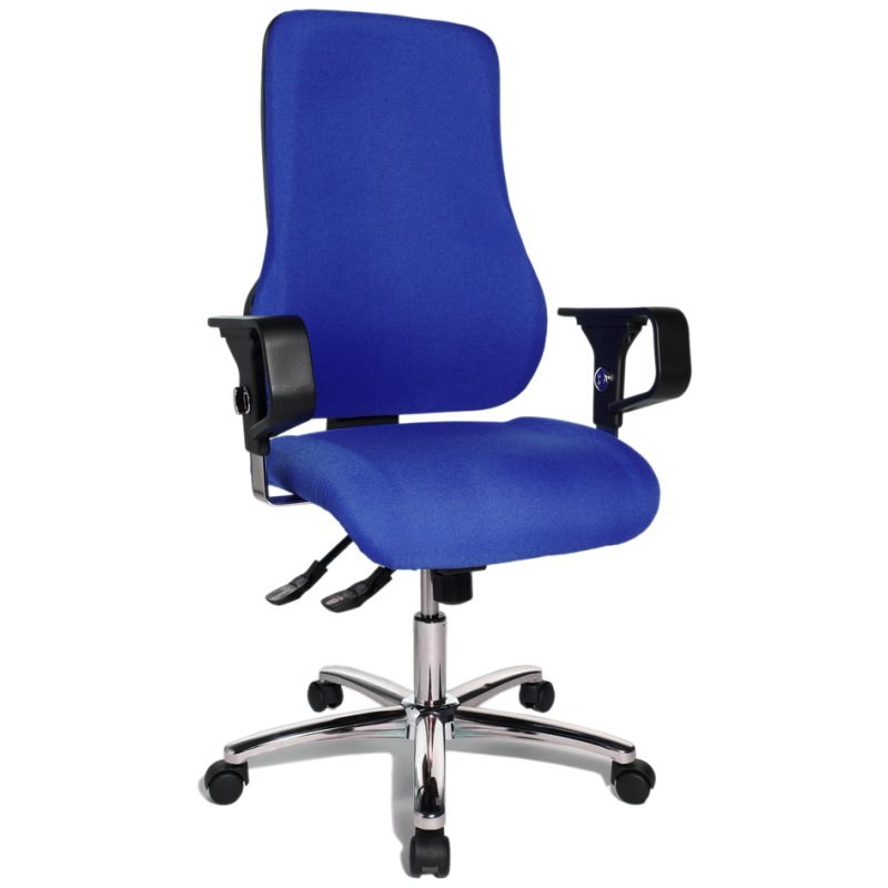 Topstar bureaustoel Sitness 55, blauw, ergonomisch, met armleuningen